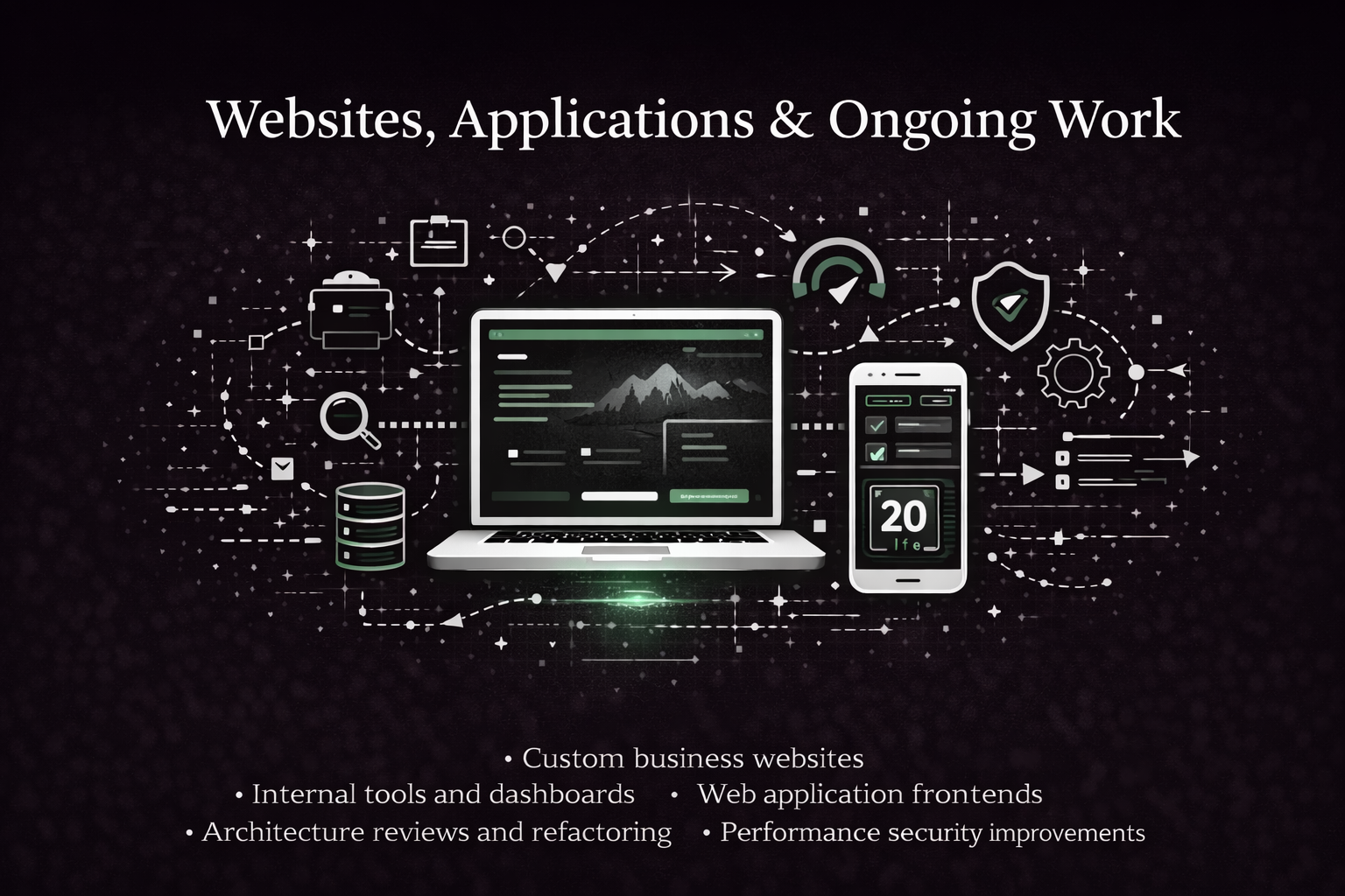 Web Applications & Ongoing Work